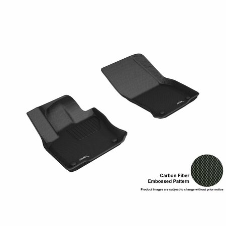 3D MAXPIDER Kagu R1 Floor Mat for 2018 Volkswagen Tiguan, Black L1VW08711509